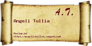 Angeli Tullia névjegykártya
